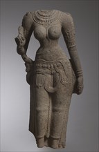 (Parvati) Devi, 1000s. South India, Chola period (900-13th century). Granite; overall: 116.8 x 48.3