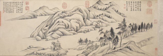 River and Mountains on a Clear Autumn Day, c. 1624-1627. Dong Qichang (Chinese, 1555-1636).