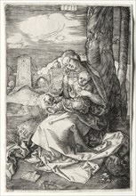 The Virgin and Child with the Pear, 1511. Albrecht Dürer (German, 1471-1528). Engraving