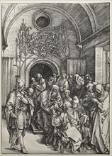 The Life of the Virgin: The Circumcision, c. 1504-1505. Albrecht Dürer (German, 1471-1528). Woodcut
