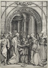 The Life of the Virgin: The Betrothal of the Virgin, c. 1504-1505. Albrecht Dürer (German,