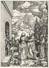 The Life of the Virgin: The Visitation, c. 1504. Albrecht Dürer (German, 1471-1528). Woodcut