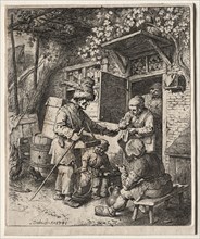 The Peddlar, 1741. Christian Wilhelm Ernst Dietrich (German, 1712-1774). Etching