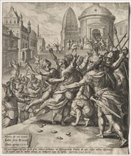 The Arrest of St. Paul, 1581. Jan I Sadeler (Flemish, 1550-1600), after Maarten de Vos (Flemish,