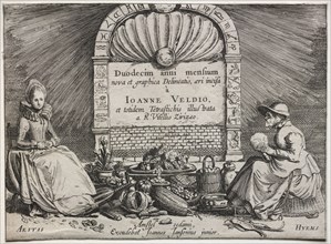 The Twelve Months. Jan van de Velde (Dutch, 1620-1662). Etching