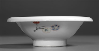 One of a Pair of Bowls with Flowers and Branches: Kakiemon Ware, early 18th century. Japan, Edo