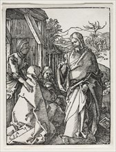 The Small Passion:  Christ Taking Leave of the Virgin. Albrecht Dürer (German, 1471-1528). Woodcut