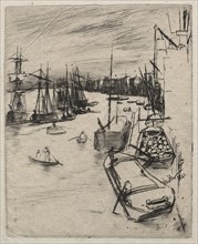 Little Wapping, 1861. James McNeill Whistler (American, 1834-1903). Etching
