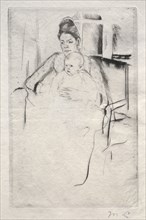 Mrs. Gardner Cassatt and Her Baby Seated near a Window, c. 1887. Mary Cassatt (American, 1844-1926)