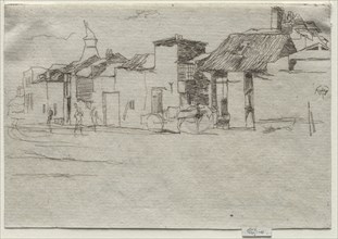 The Swan, Chelsea, c. 1870. James McNeill Whistler (American, 1834-1903). Etching