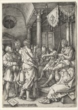 The Story of Susanna: Daniel Cross-Examining the Elders. Heinrich Aldegrever (German, 1502-1555/61)
