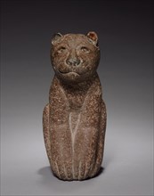 Feline, c. 1200-1519. Central Mexico, Aztec, 13th-16th century. Stone; overall: 23.3 x 10.7 x 17.8