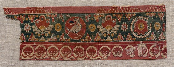 Decorated Band from a Tunic or Curtain, 600s. Egypt, late Byzantine or early Islamic period, 7th