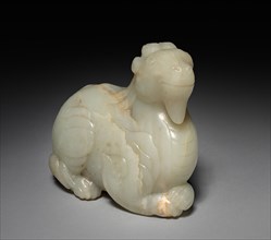 Fantastic Animal, 1700s-1800s. China, Qing dynasty (1644-1911). Jade; overall: 12.2 cm (4 13/16 in