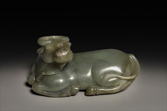 Reclining Water Buffalo, 1644-1911. China, Qing dynasty (1644-1911). Jade; overall: 21 cm (8 1/4 in