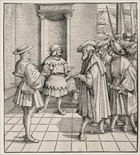 The Bad Advice of One Little Man to Another, 1512-1516. Hans Burgkmair (German, 1473-1531). Woodcut