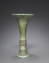 Wine Beaker (Gu), c. 1200 BC. China, late Shang dynasty (c.1600-c.1046 BC), Anyang phase (c