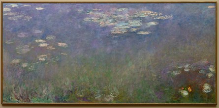 Water Lilies (Agapanthus), c.1915-1926. Claude Monet (French, 1840-1926). Oil on canvas; framed: