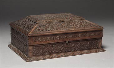 Box, late 1600s. France, late 17th century. Wood; overall: 11.5 x 29.2 x 22.9 cm (4 1/2 x 11 1/2 x