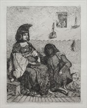 Juive d'Alger. Eugène Delacroix (French, 1798-1863). Etching