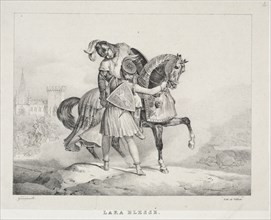 Lara blessé. Théodore Géricault (French, 1791-1824). Lithograph