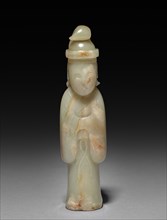 Standing Figure, 1644-1912. China, Qing dynasty (1644-1911). Jade; overall: 10.7 cm (4 3/16 in.).