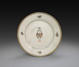 Plate, c. 1790. China, Chinese Export, 18th century. Porcelain; diameter: 19.7 cm (7 3/4 in.).