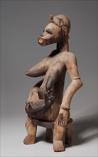 Mother-and-Child Figure, 1800s-1900s. Africa, Guinea Coast, Ivory Coast, Senufo people, 19th-20th