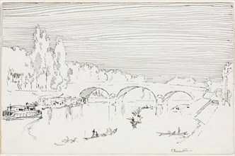 Charenton-le-Pont, ca. 1893. Joseph Pennell (American, 1857-1926). Pen and ink;