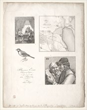 L'art de la litographie:Four Subjects after Falger. Alois Senefelder (German, 1771-1834).