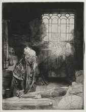 Faust, c. 1652. Rembrandt van Rijn (Dutch, 1606-1669). Etching and drypoint; sheet: 21.2 x 16.2 cm