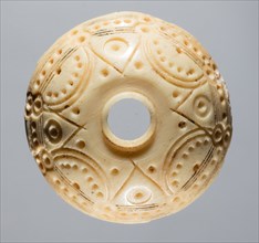 Spindle Whorl, 8th-10th century. Iran, early Islamic period, 8th-10th century. Bone, incised;
