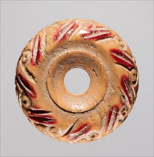 Spindle Whorl, 700s - 900s. Iran, early Islamic period, 8th - 10th century. Bone, incised; overall: