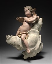 Putto, c. 1760. Workshop of Ignaz Günther (German, 1725-1775). Painted and gilded wood; overall: 59