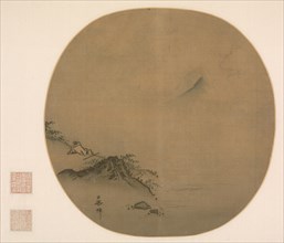 Scholar Reclining and Watching Rising Clouds, Poem by Wang Wei, 1225-75. Ma Lin (Chinese, c.