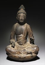 Nikko, the Sun Bodhisattva, c. 800s. Japan, Heian Period (794-1185). Wood, carved from one block of