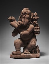 Dancing Ganesha, c. 1000. Central India, Madhya Pradesh, Khajuraho, early 11th Century. Sandstone;