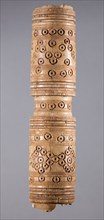 Hollow Tube, 700s - 900s. Iran, early Islamic period, 8th - 10th century. Bone, incised; overall: 9