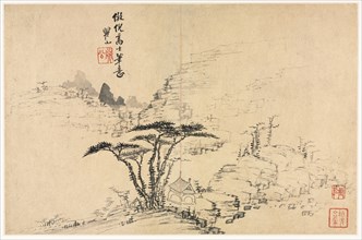 Landscapes in Various Styles after Old Masters, 1690. Mei Qing (Chinese, 1623-1697). Album leaf: