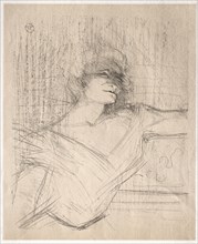 Yvette Guilbert:  Dans la glu, 1898. Henri de Toulouse-Lautrec (French, 1864-1901). Lithograph