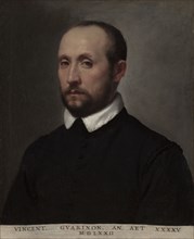 Portrait of Vincenzo Guarignoni, c. 1572. Giovanni Battista Moroni (Italian, 1525-1578). Oil on