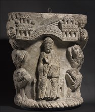 Daniel in the Lion's Den, c. 1125-1150. France, Saint-Aignan-sur-Cher, 12th century. Limestone;