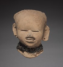 Smiling Head, 600-1100. Mexico, Classic Veracruz (Totonac or Tajin). Terracotta; overall: 17.2 x 13