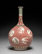 Bottle Vase: Kutani Ware, late 17th or early 18th century. Japan, Ishikawa Prefecture, Kutani
