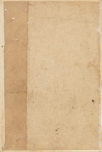 Page from Tales of a Parrot (Tuti-nama): blank page, c. 1560. India, Mughal, Reign of Akbar, 16th