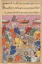 Page from Tales of a Parrot (Tuti-nama): Thirteenth night: The infant son of the king of Isfahan