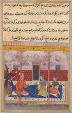 Page from Tales of a Parrot (Tuti-nama): Twenty-third night: The merchant has the hateful skull