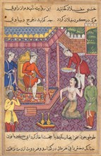 Page from Tales of a Parrot (Tuti-nama): Thirty-fifth night: The magician disguised as a Brahman
