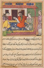 Page from Tales of a Parrot (Tuti-nama): Forty-second night: The marriage of ‘Ubaid, son of a