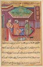 Page from Tales of a Parrot (Tuti-nama): Forty-ninth night: The eldest brother explains the reason